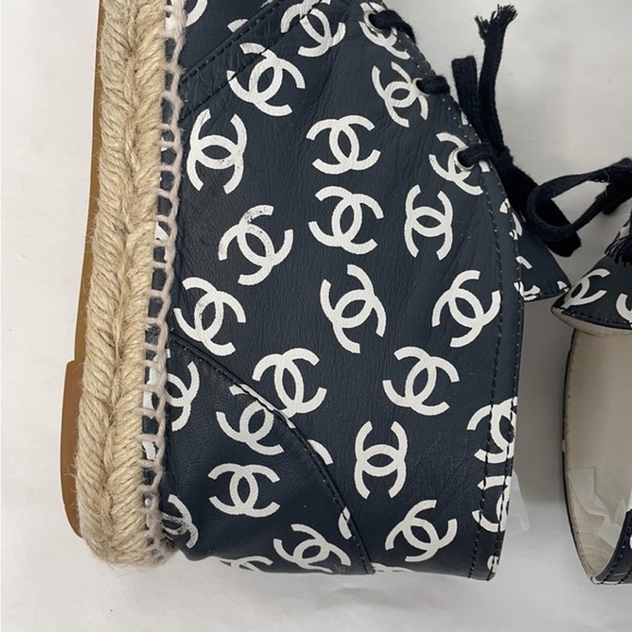 Chanel High Top CC Logo Espadrilles - Picture 7 of 13